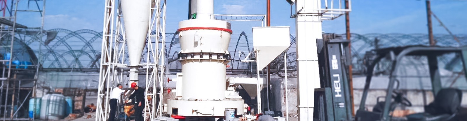 四川綿陽日產80噸膩子粉生產線-膩子粉磨粉機